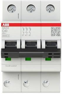 ABB SX203-C40 Sicherungsautomat MCB 40A 440V in Weiß - Bild 1