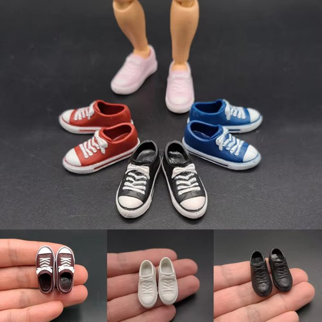 ART CROWN MODEL Schuhe im Maßstab 1:12 Leinwandmodell Unisex Bunt / Mehrfarbig - Bild 1