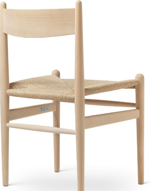 Carl Hansen & Søn CH36 Stuhl aus Massivholz mit Naturgeflecht in Braun - Bild 1
