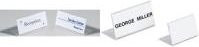 DURABLE Tischnamensschild L-Aufsteller aus Acryl, transparent, 10er Pack, B: 10 cm, H: 5,2 cm - Bild 1