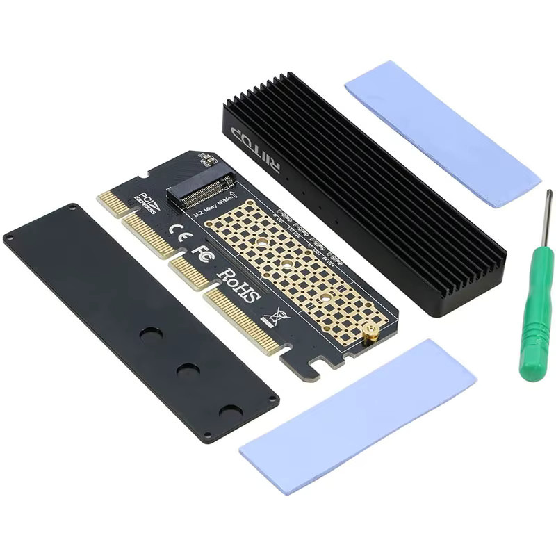 Ninth World NVMe M.2 Adapter M Key auf PCI-e 3.0 Konverter Karte für SSD 2230 2242 2260 2280 in Schwarz - Bild 4