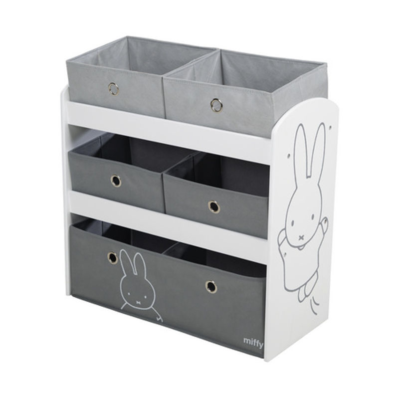 Roba Spielregal Miffy für Kinderzimmer mit floralem Design, B/T/H: 60,0 x 30,0 x 30,0 cm - Bild 4