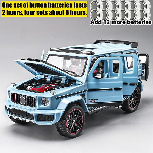 Linyi toy car Mercedes Benz G800 Modellauto, 1:24, Metall, mit Licht und Sound, ab 14 Jahren - Bild 1