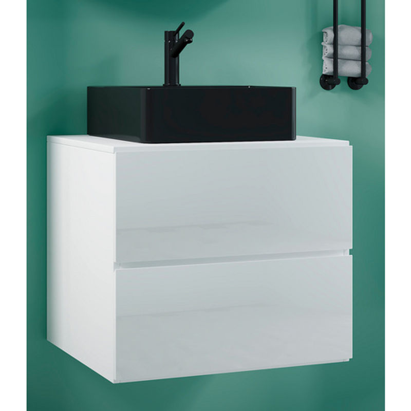 VCM Waschplatz-Set Lendas in Weiß, 2-teilig mit Unterschrank und Waschbecken, Breite: 60 cm - Bild 2