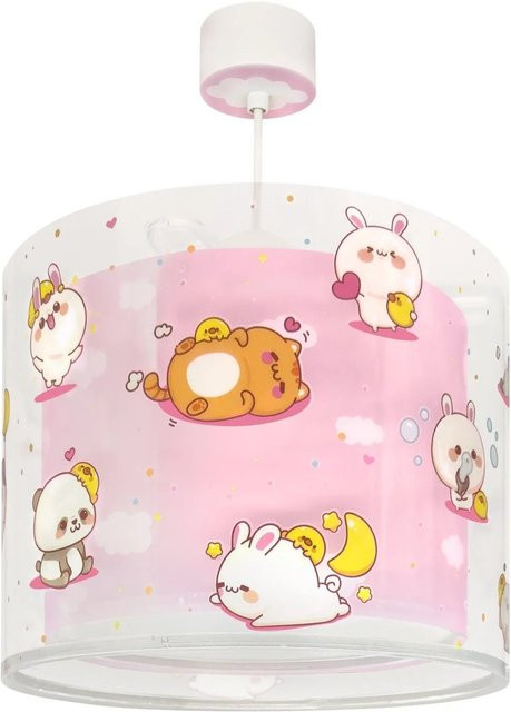 Dalber Kinderzimmer Deckenlampe Kawaii Friends in Rosa mit Tier-Motiven - Bild 1