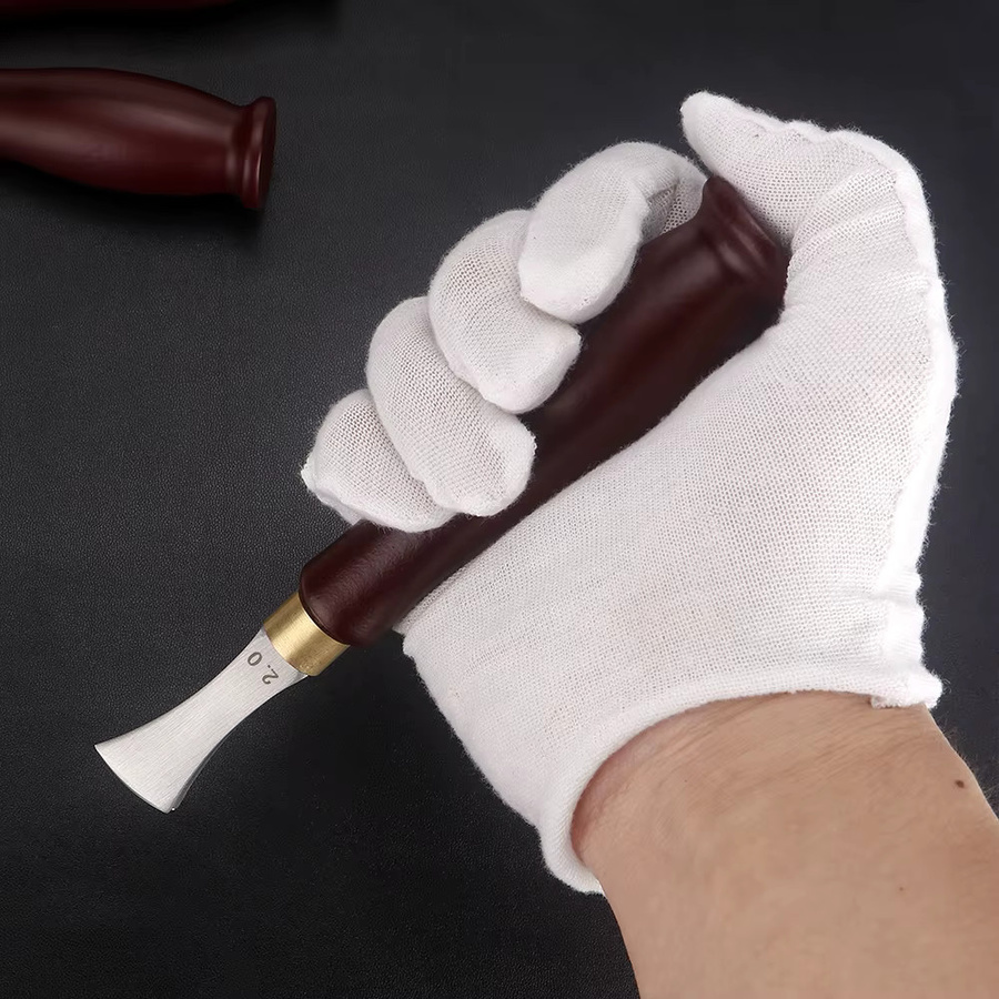 Edelstahl Leder-Kantenlinierer und Kantenfaltwerkzeug für dein DIY Lederhandwerk - Bild 2