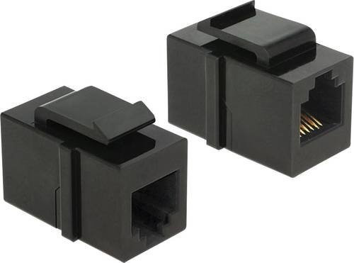 Delock 86390 RJ12-Einbaumodul Keystone CAT 3 in Schwarz - Bild 1