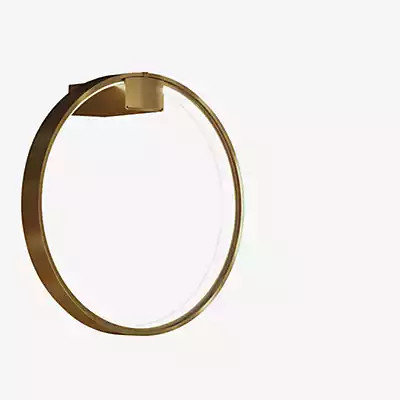 Panzeri Zero Round LED Wandleuchte in Gold/Messing mit Glas und Metall - Bild 1