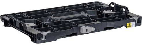 Allit EuroPlus HybridPlate M 445490 Multi-Adapterplatte aus ABS in Schwarz, L x B x H: 44,5 x 30,0 x 5,5 cm - Bild 1