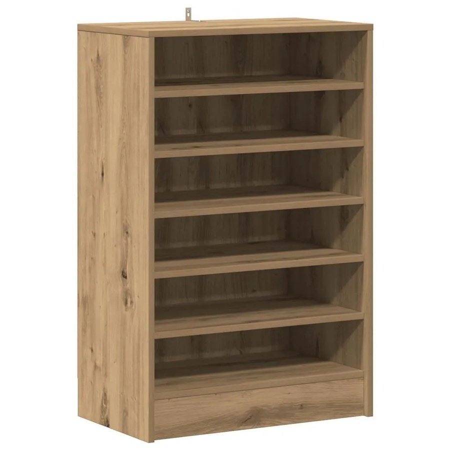 vidaXL Schuhschrank Artisan-Eiche in Braun, B/T/H: 60 x 35 x 92 cm - Bild 2