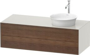 Duravit Waschtischunterschrank White Tulip in White, B/T/H: 130 x 55 x 40,8 cm - Bild 1