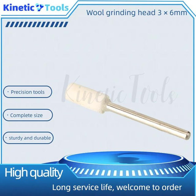 Dremel Wollfilz Polierscheibe mit 3 mm Schaft und 6 mm Außendurchmesser für Drehwerkzeuge - Bild 1