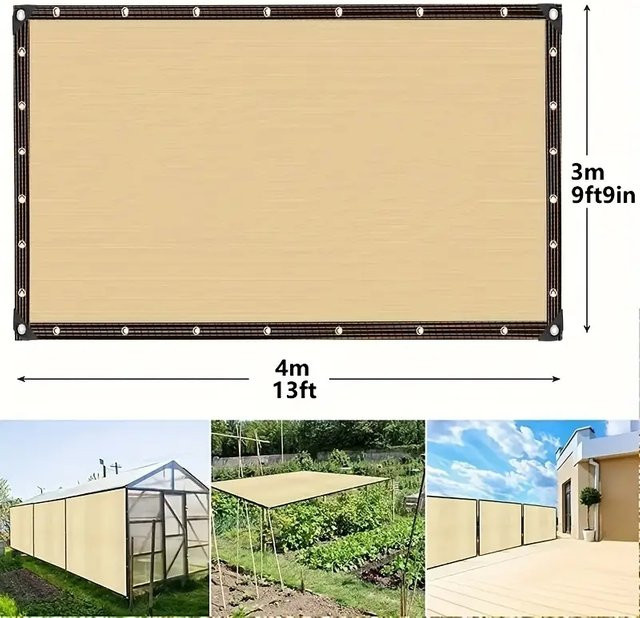 Gartenschattierungsnetz für den Außenbereich mit UV-Schutz in Blau oder Beige, B/H: 300 x 200 cm - Bild 1