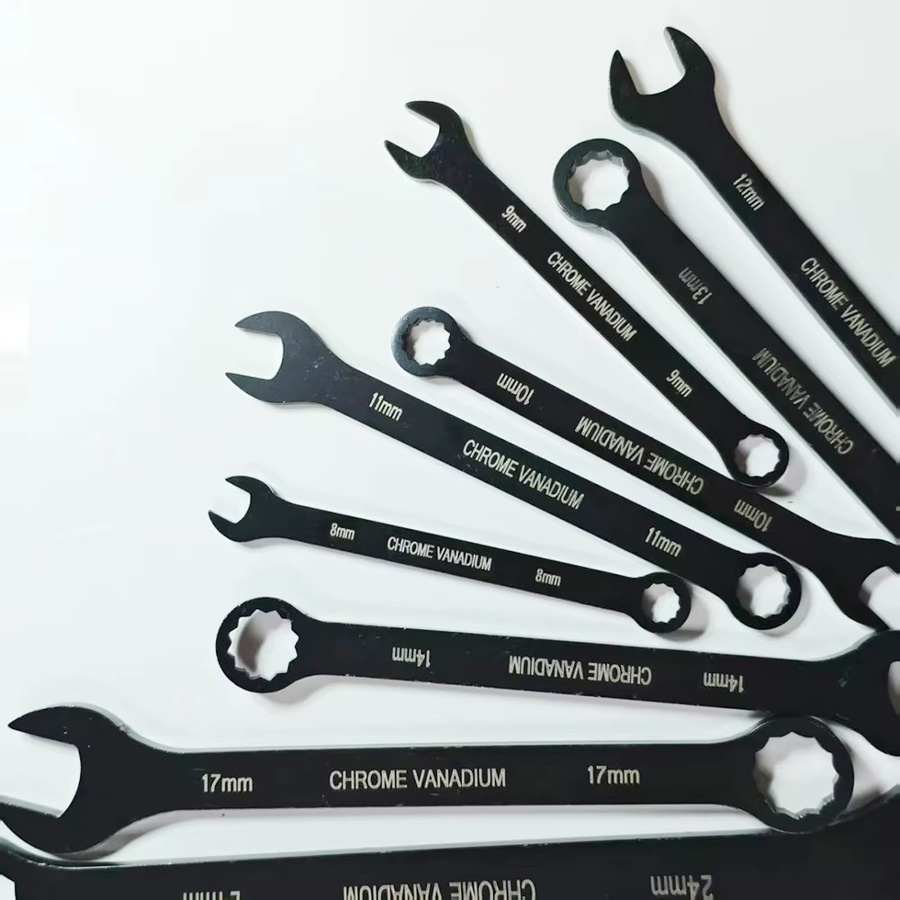 WOZOBUY Ultradünner Ratschenschlüssel Set in Gelb, metrischer Schraubenschlüssel 8–24 mm für Autoreparatur und Handwerkzeuge - Bild 6