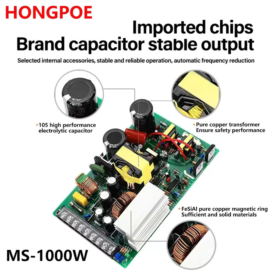 HONGPOE Einstellbares AC-DC Netzteil mit Digitalanzeige 1500W, Spannung 0-200V - Bild 2