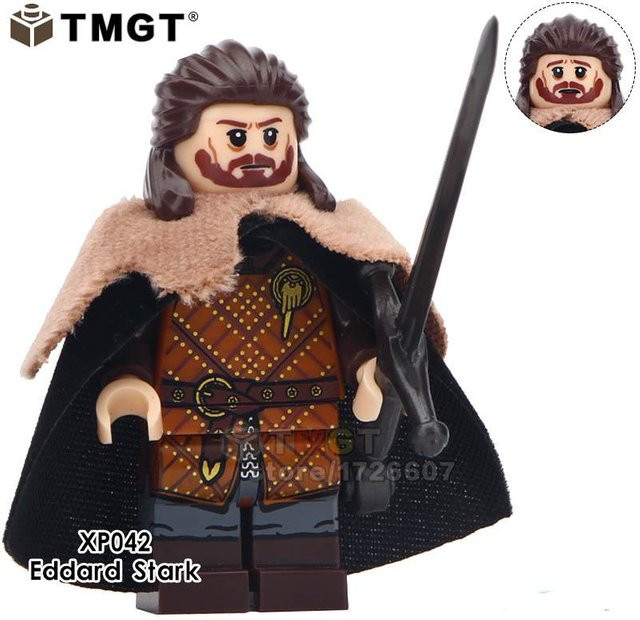 Hello Bricks Game Of Thrones Jaime Lannister Barristan Selmy Eis- und Feuerstein-Bausteinspielzeug, Gelb, ab 6 Jahren - Bild 1