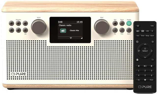 Pure Classic H6 DAB+ Radioempfänger in Baumwoll-Weiß/Eiche - Bild 1