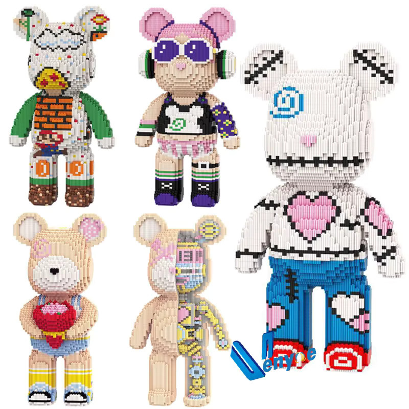 Keeppley Candy Fluid Art Bearbrick, Bausteine, 43cm, Bunt / Mehrfarbig - Bild 1