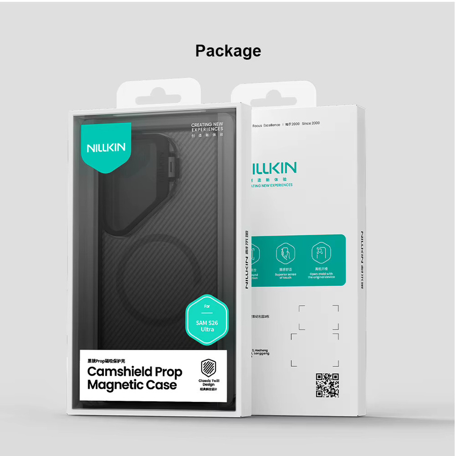 NILLKIN CamShield Prop MagSafe Hülle für Samsung Galaxy S26 Ultra mit Objektivschutz und magnetischer Abdeckung in Schwarz - Bild 5