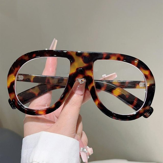 Fable Korrektionsbrille Aviator, Damen, Vollrand, Kunststoff, braun - Bild 1