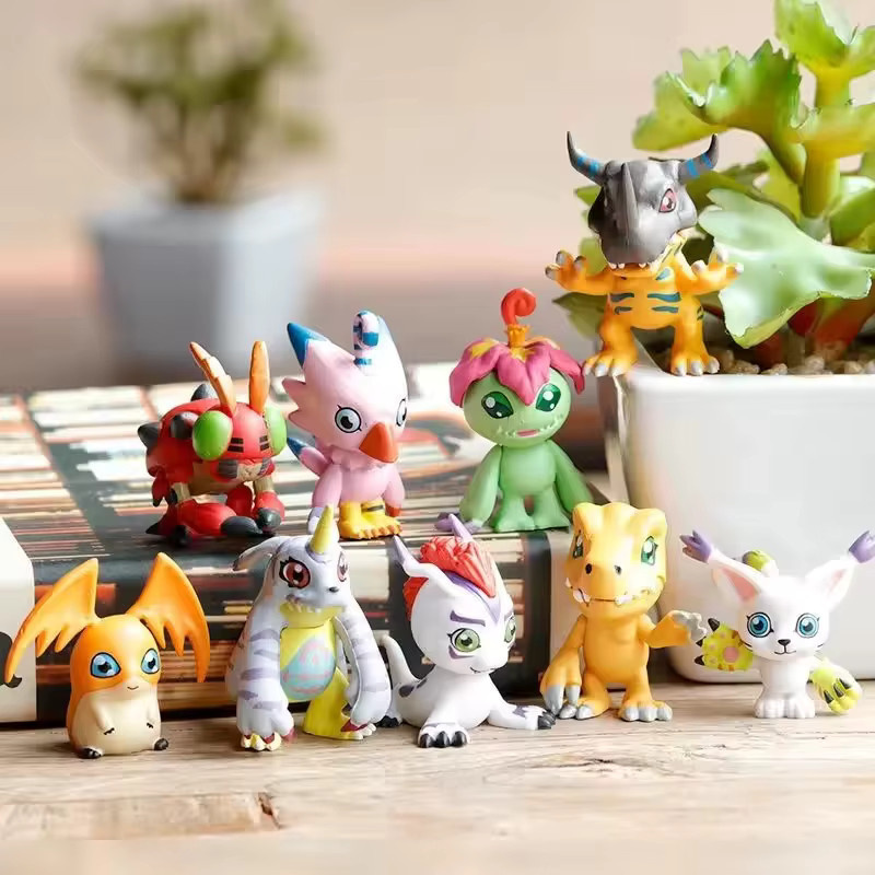 Bandai Digimon Adventure Anime-Modell Spielzeugpuppen, 9-teiliges Set - Bild 2