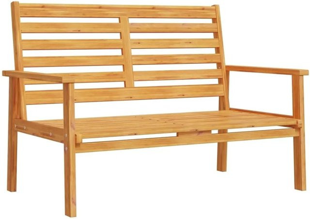 vidaXL Gartensofa aus Akazien-Massivholz in Braun mit Latten-Design, Breite: 120 cm - Bild 1