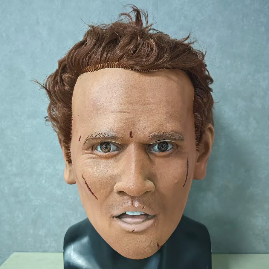 Patygr Maske Hübscher junger Mann, Latex Gesichtsbedeckung, Unisex, Gummi - Bild 7