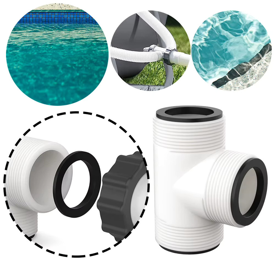 Intex T-Verbindungsschlauchadapter 38 mm in Weiß als Ersatzteil für Schwimmbadfilter von Coleman und Intex - Bild 2