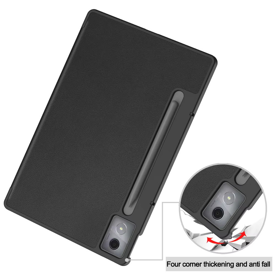 ZNOVAY Magnetische Tri-Folding Schutzhülle aus PU-Leder für Lenovo IdeaTab Pro 12,7 Zoll (Modelle 2025 TB373FU und TB375FC) in Schwarz oder Grün - Bild 6