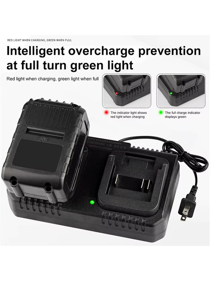Makita Lithium-Batterie-Ladegerät für 18V und 21V in Schwarz - Bild 6