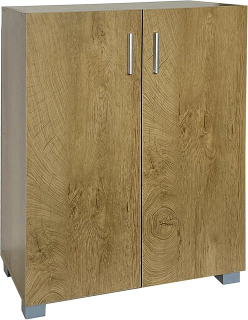 HTI-Living Sideboard Thekla mit 2 Fächern in Braun und Baumscheiben-Design - Bild 1