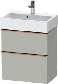 Duravit Waschtischunterschrank D-Neo Compact in Grau, B: 58,4 cm, T: 37,2 cm, H: 62,5 cm - Bild 1