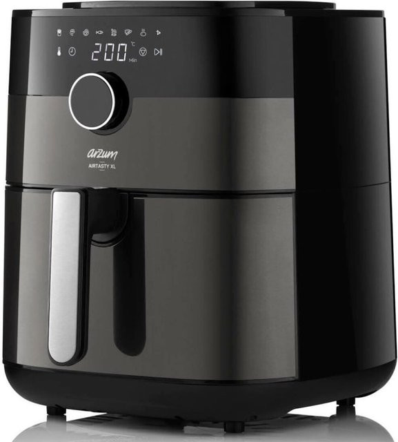 Arzum Heißluftfritteuse Air Fryer in Schwarz und Silber - Bild 1