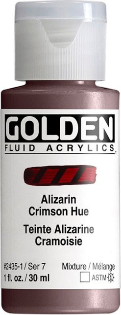 Golden Fluid Acrylfarbe Alizarinkarmesin von Golden - Bild 1