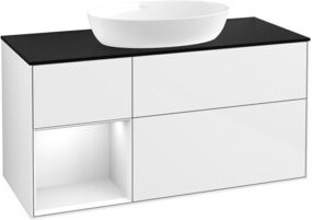 V&B Waschtischunterschrank Finion in Weiß lackiert, Breite: 120 cm, Tiefe: 50,1 cm, Höhe: 50,1 cm - Bild 1