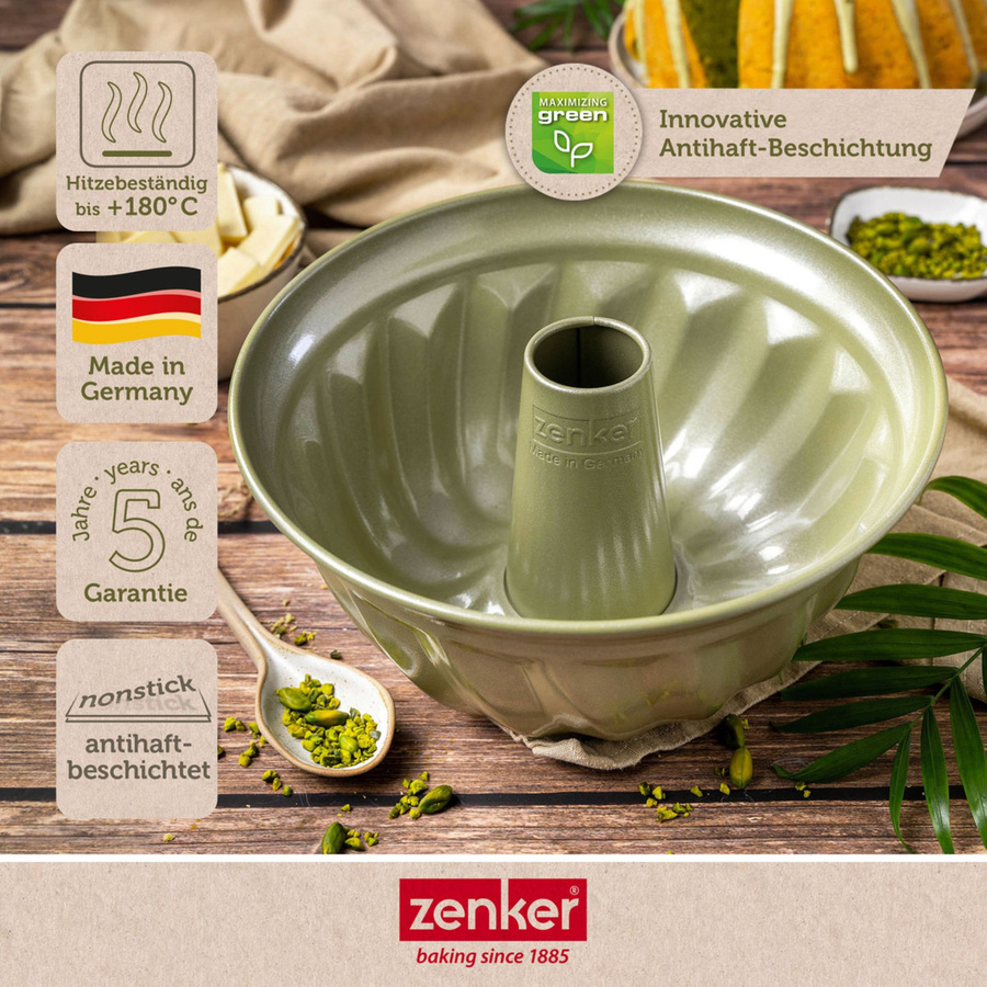 Zenker Gugelhupfform Green Vision, rund, Durchmesser: 25 cm, Antihaftbeschichtung - Bild 3