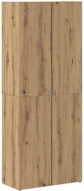 vidaXL Büroschrank Artisan-Eiche in Braun aus Holzwerkstoff, B/T/H: 70 x 32 x 77,5 cm - Bild 1
