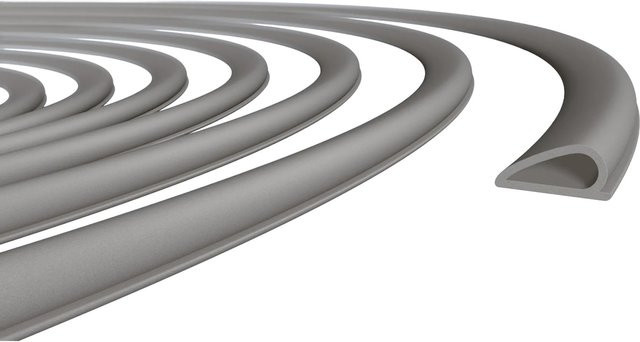 Roro Universaldichtung ACA 5792 selbstklebend Grau Profil D wetterfest Kunststoff 10 mm x 5 m - Bild 1