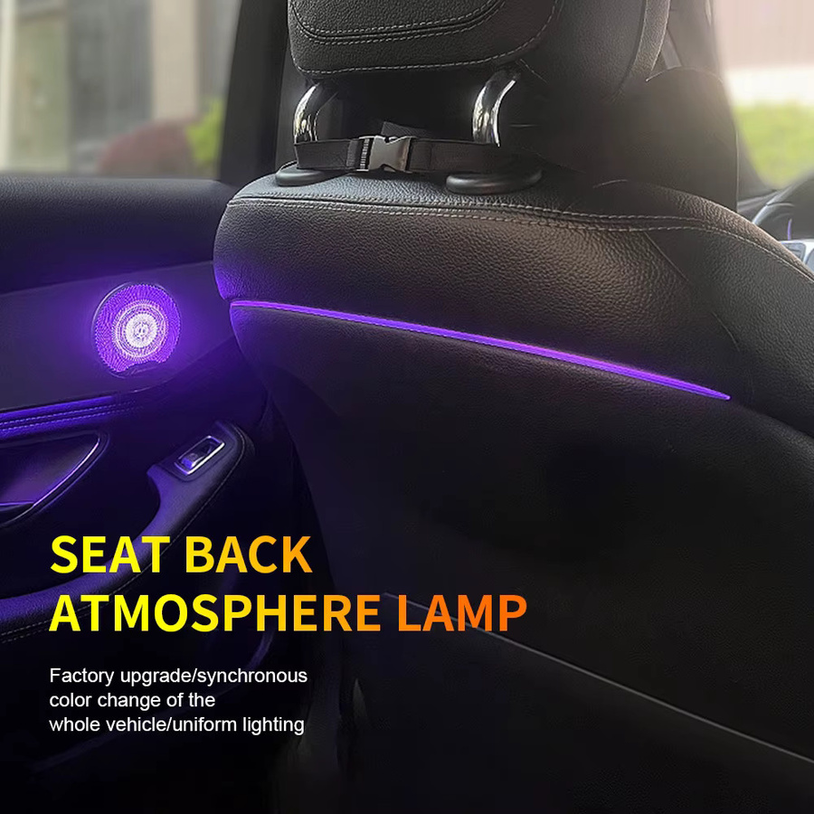 Mercedes Benz W205 GLC X253 RGB LED Ambientebeleuchtung für Turbinen-Düsen und Beifahrer-Panel in Multicolour - Bild 2