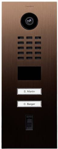 DoorBird D2102FV IP-Video-Türsprechanlage LAN Außeneinheit aus Edelstahl V2A in Bronze-Optik - Bild 1