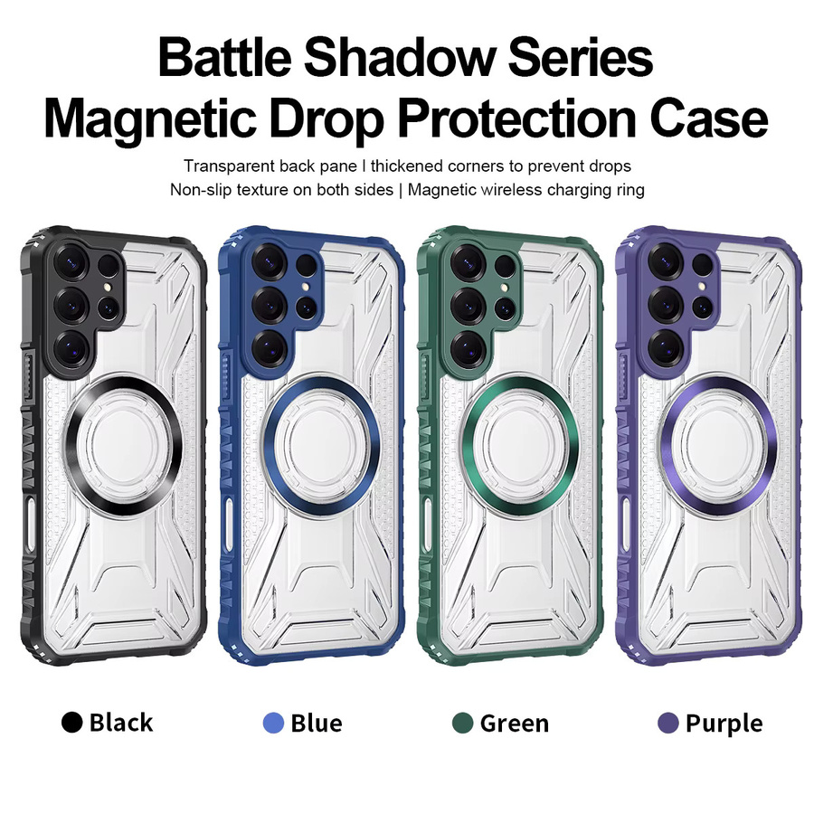 Fundas MagSafe Schutzhülle für Samsung Galaxy S26 Ultra und S26 Plus, transparent, stoßfest und rutschfest mit Rundum-Kameraschutz - Bild 6