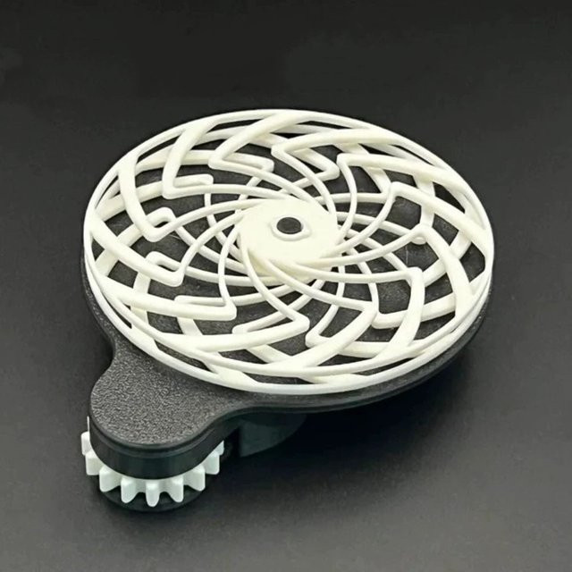 soulbao 3D-gedrucktes Spirale Stressabbau-Spielzeug, Schwarz-Weiß, dynamische Hypnose - Bild 1
