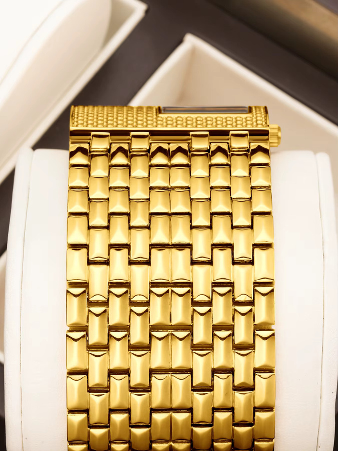 YaLaLuSi Armbanduhr, Analoguhr, Edelstahl, Gold, Bicolor, Damen - Bild 4