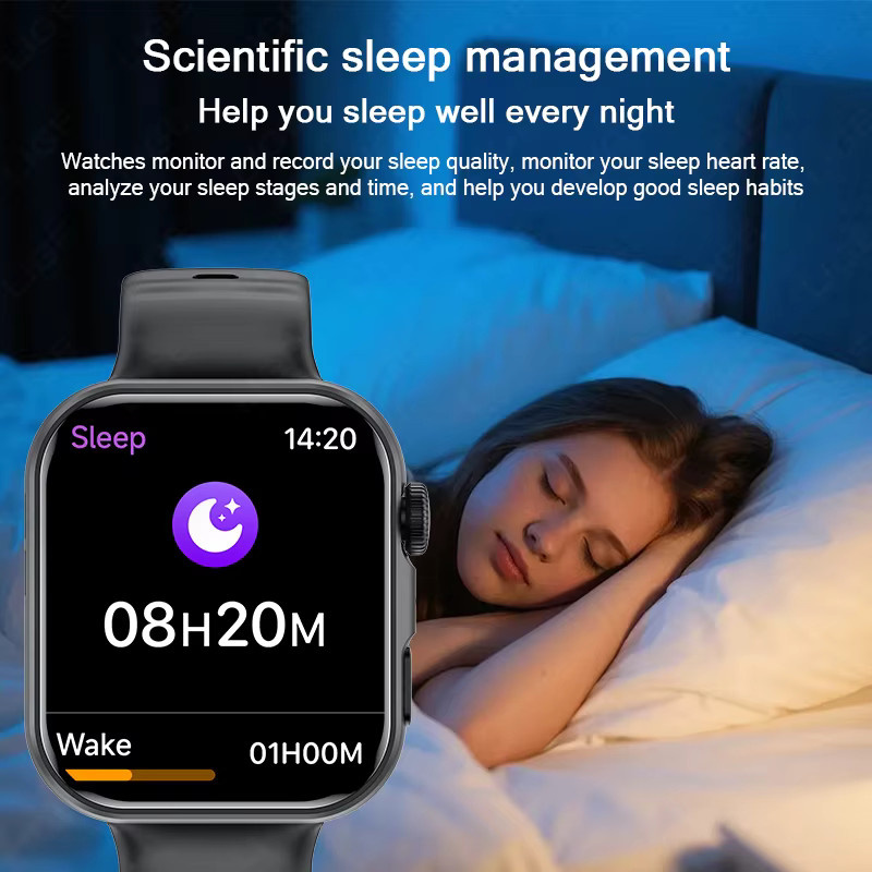 LIGE Smartwatch, Schwarz, Silikon, Unisex - Bild 5