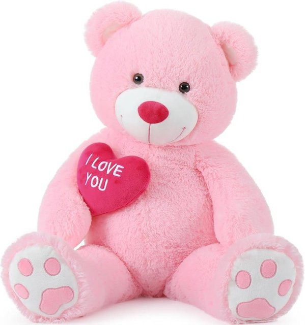 Wucifang Bags Teddybär, Stofftier, Rosa / Pink, Weiß, ab 3 Jahre - Bild 1