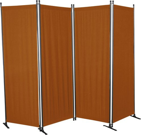 ANGERER FREIZEITMÖBEL Sichtschutz Paravent aus Stahl und Polyethylen, Farbe: Rot, H x B: 165 x 220 cm - Bild 1