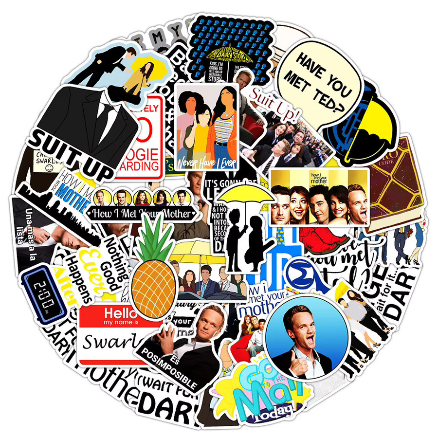 Rspctou How I Met Your Mother Aufkleber, Bunt / Mehrfarbig, Set / Bundle - Bild 2