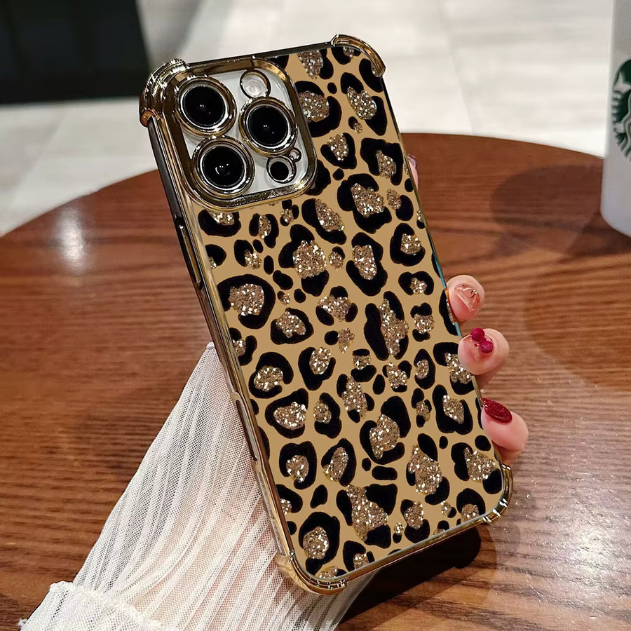 Luxuriöse Glitzer-Leoparden-Handyhülle für Xiaomi Redmi Note 15 14 13 12 Pro Plus 5G in Multicolour - Bild 3