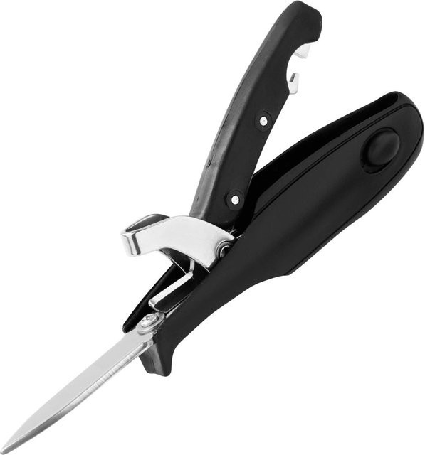 FMprofessional Austern- und Parmesanmesser aus Edelstahl in Schwarz - Bild 1
