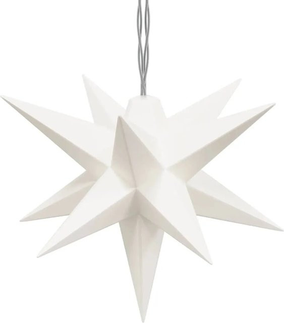vidaXL LED-Weihnachtsstern in Weiß mit 10 LEDs, Durchmesser: 10 cm - Bild 1
